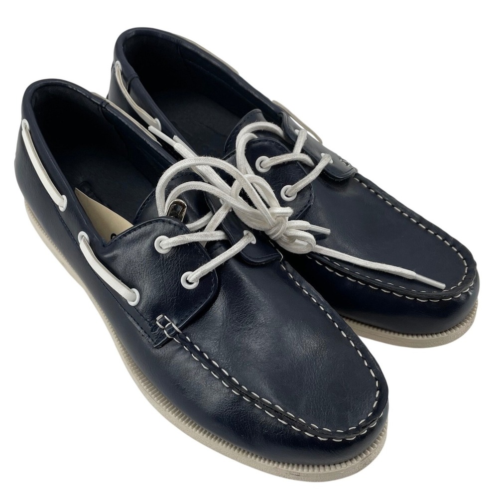 Club Room Mens Boat Shoes Navy Blue Good